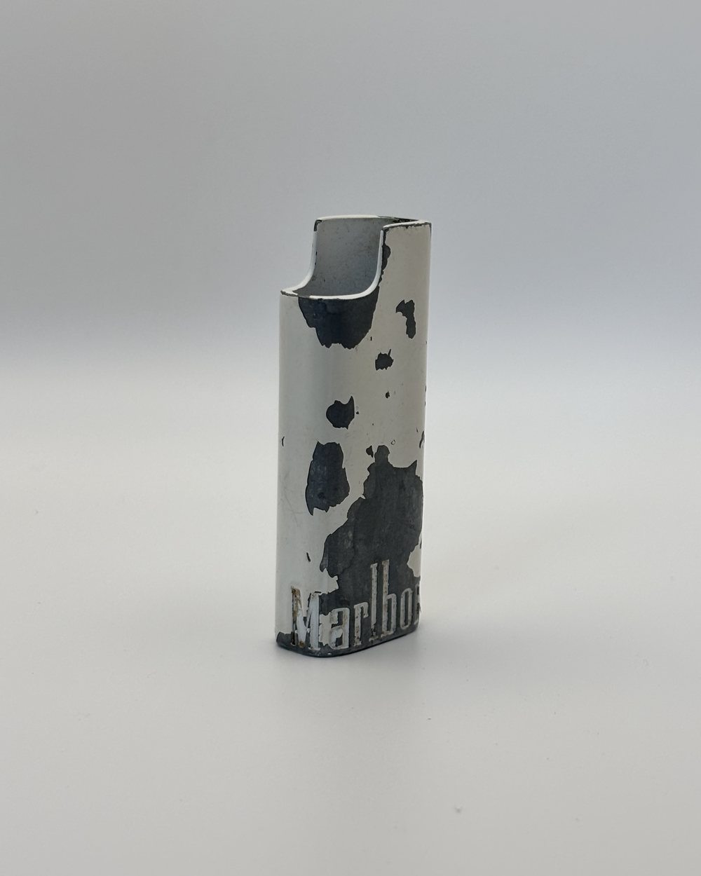 Porta accendino in ferro, logo Marlboro